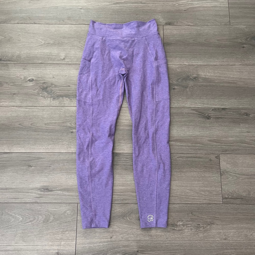 Bombshell Sportswear Heather Purple Scrunch Butt V-Waist Leggings with Pockets